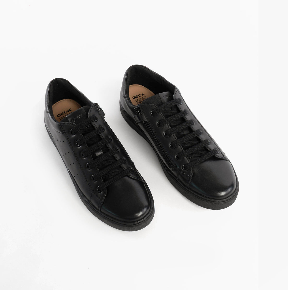 GEOX J NASHIK Lace Up Kids Shoes Black