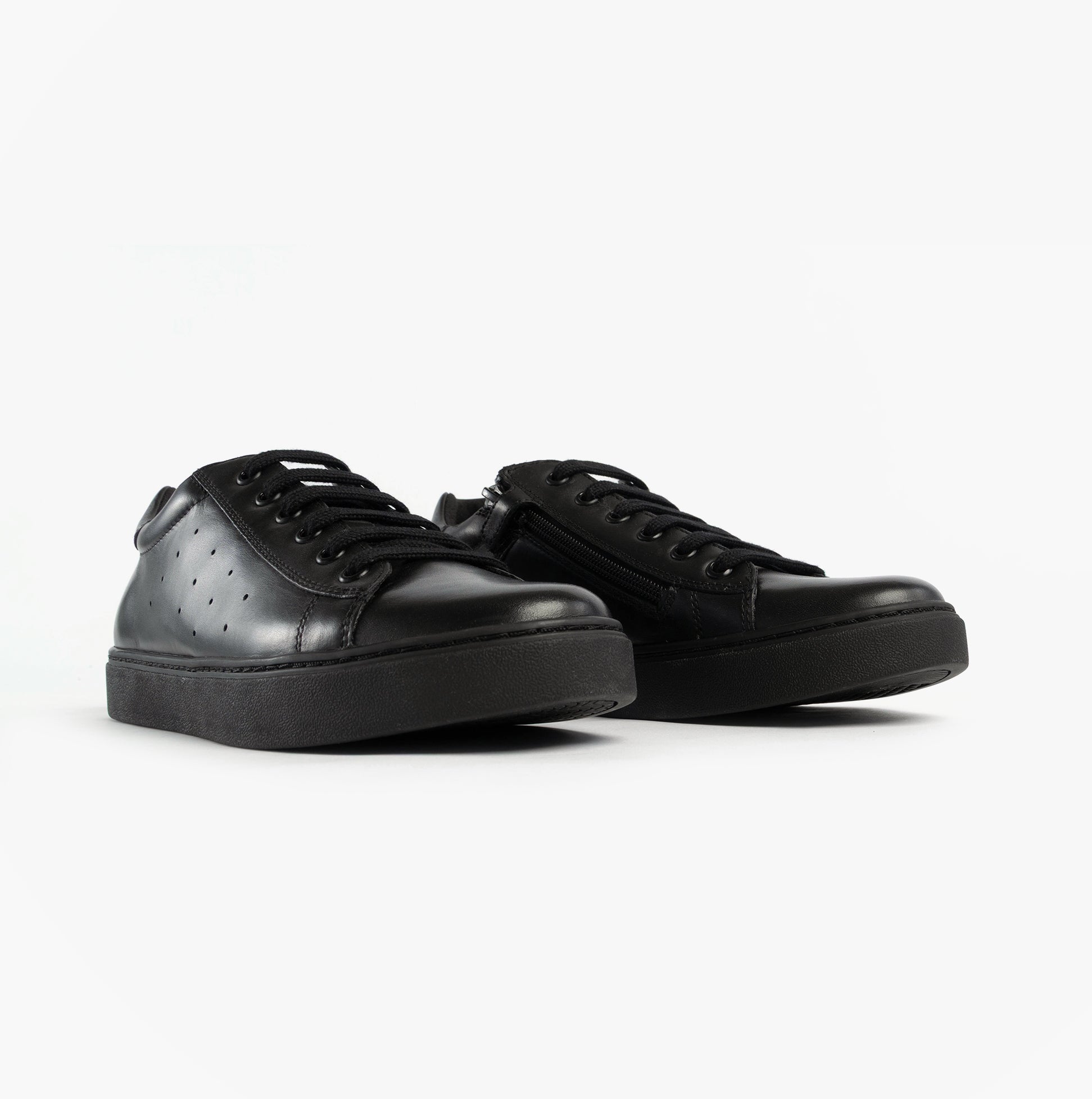 GEOX J NASHIK Lace Up Kids Shoes Black