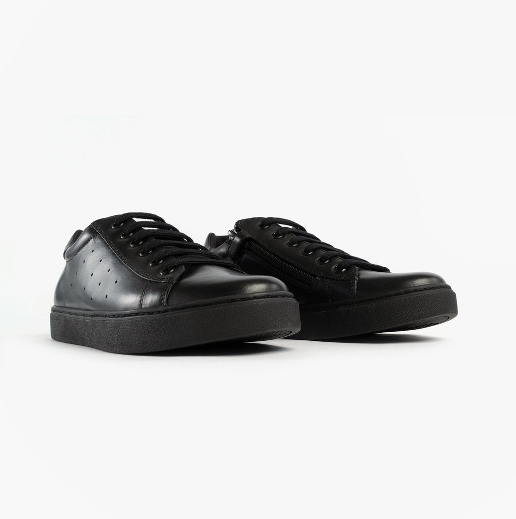 GEOX J NASHIK Lace Up Kids Shoes Black