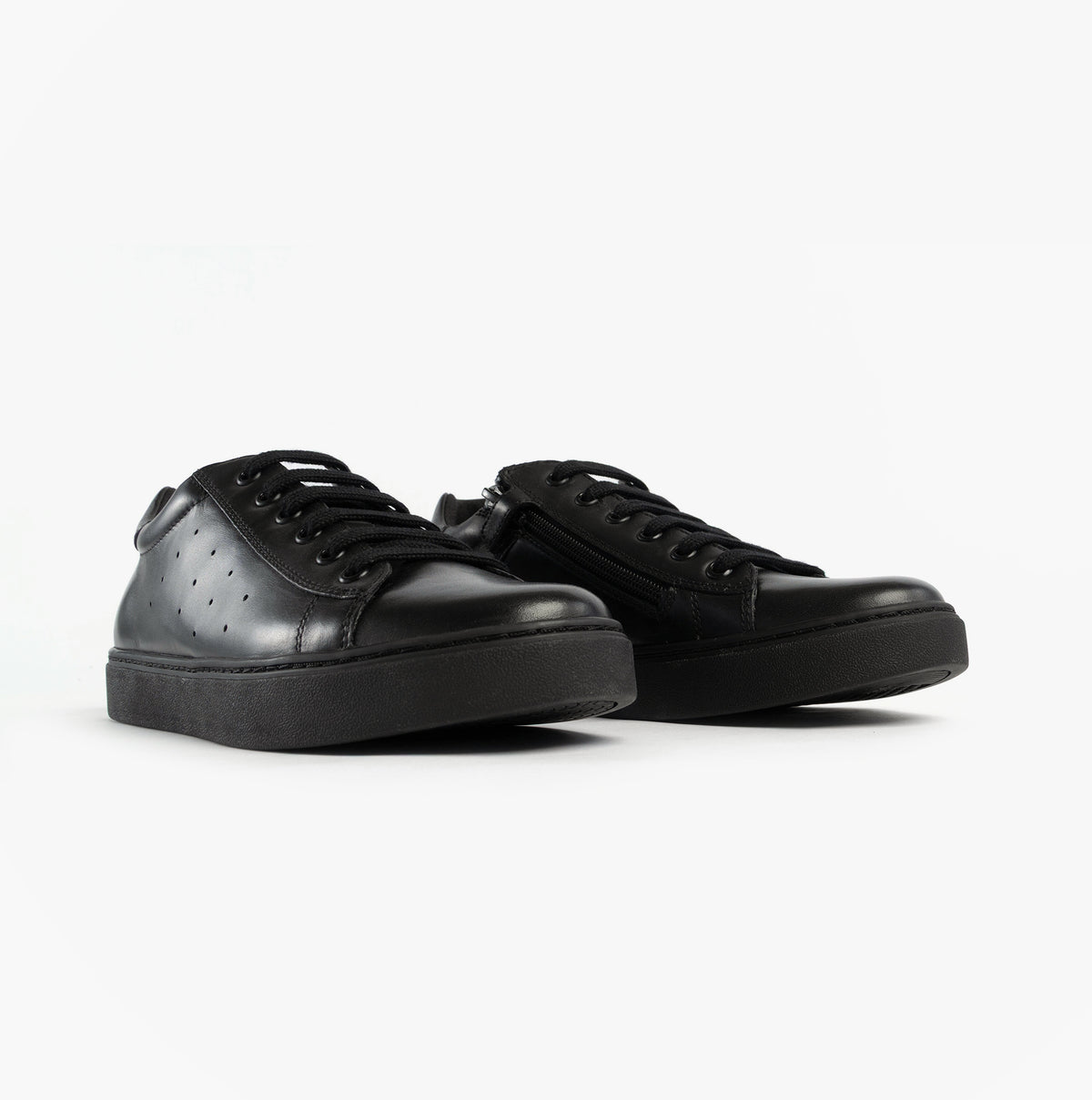 GEOX J NASHIK Lace Up Kids Shoes Black
