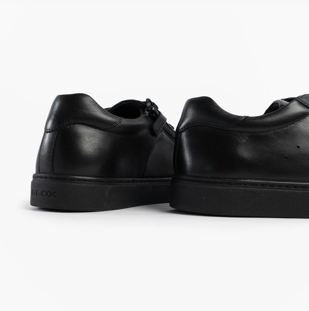 GEOX J NASHIK Lace Up Kids Shoes Black