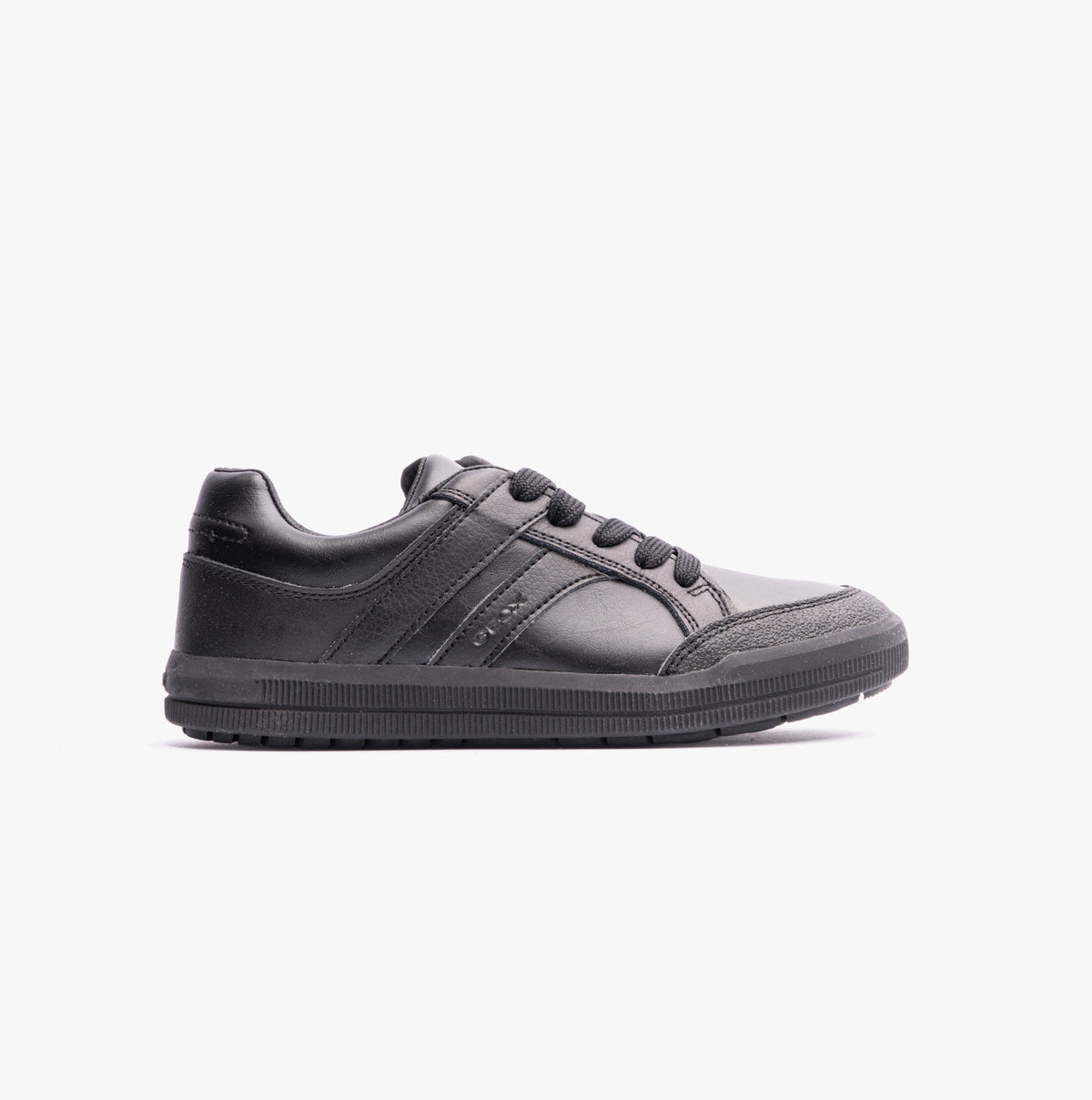 GEOX ARZACH Boys Lace-Up Black School Shoes