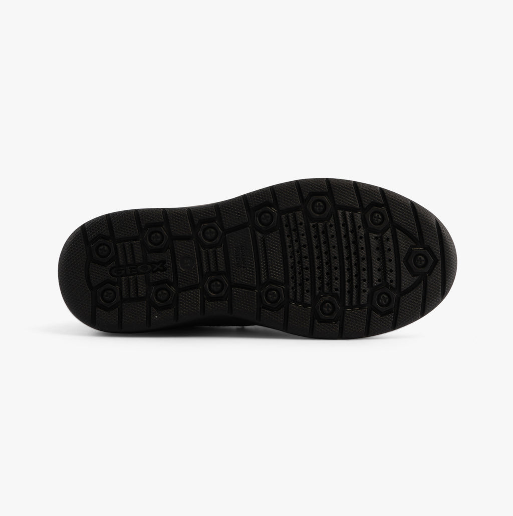 GEOX J RIDDOCK BOY Kids Leather Shoes Black