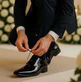 Goor GABRIEL Mens Oxford Dress Shoes Black Patent