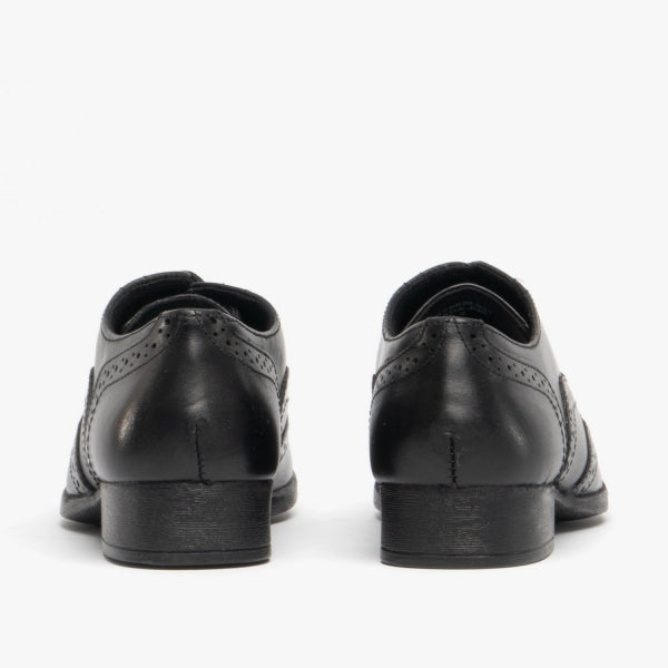 Hush Puppies KADA Girls School Shoes Black (Leather)