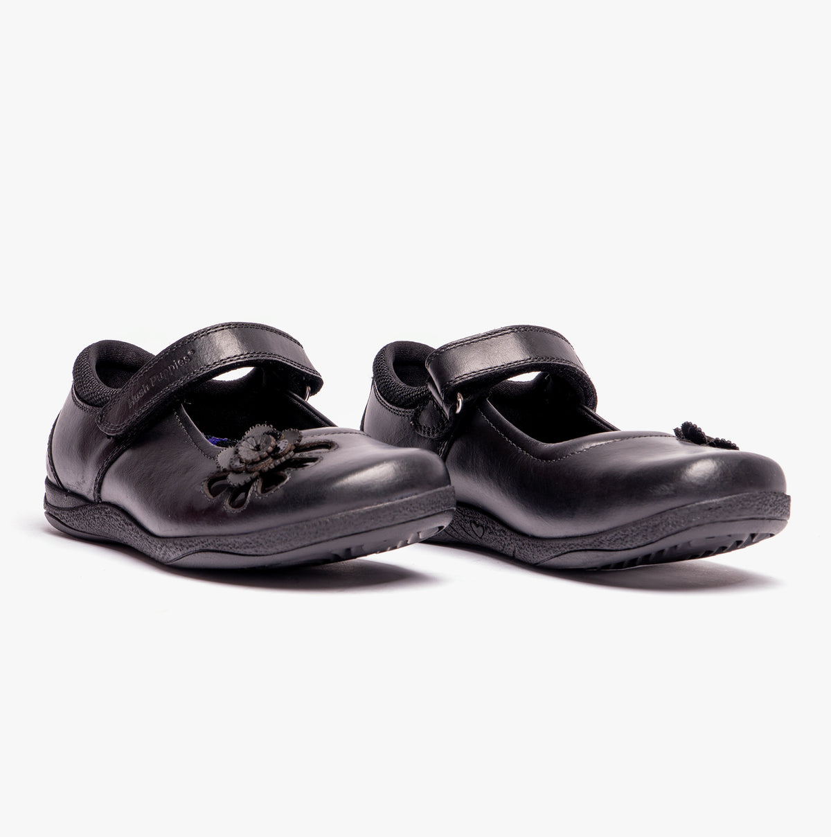 Hush Puppies JESSICA Girls School Shoes Black