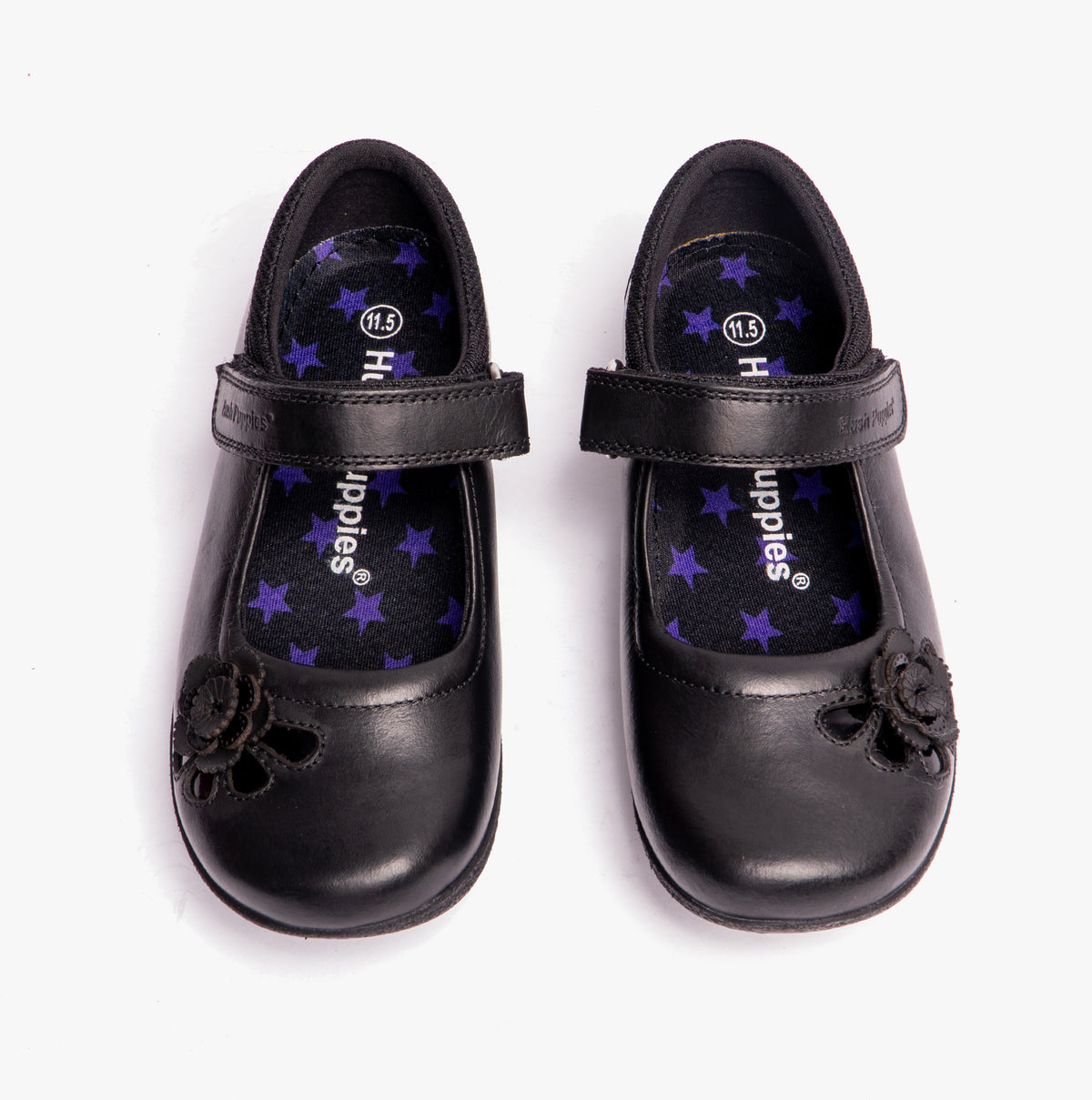 Hush Puppies JESSICA Girls School Shoes Black