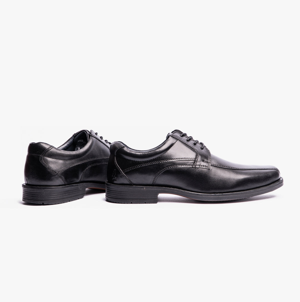 Hush Puppies BRANDON Mens Leather Formal Shoes Black