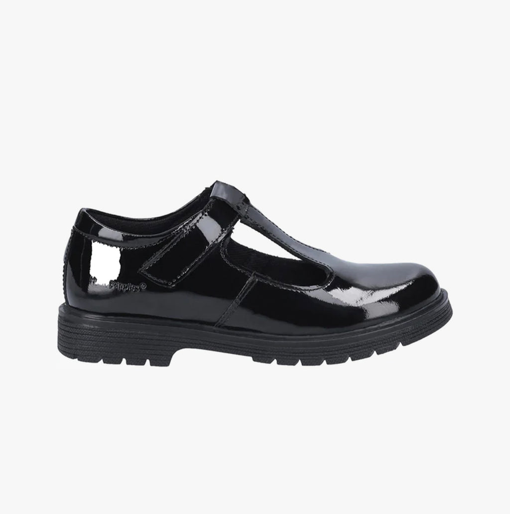 Hush Puppies GRACIE Girls Shoes Patent Black