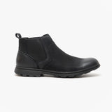 Hush Puppies TYRONE Mens Nubuck Boots Black