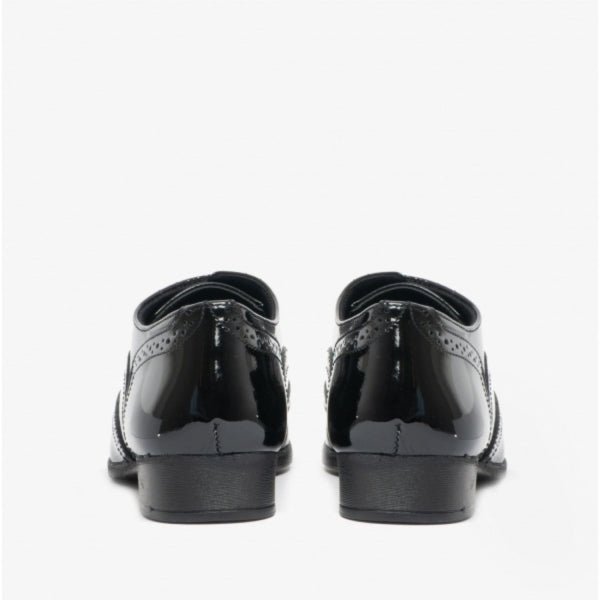Hush Puppies KADA Girls School Shoes Black Patent
