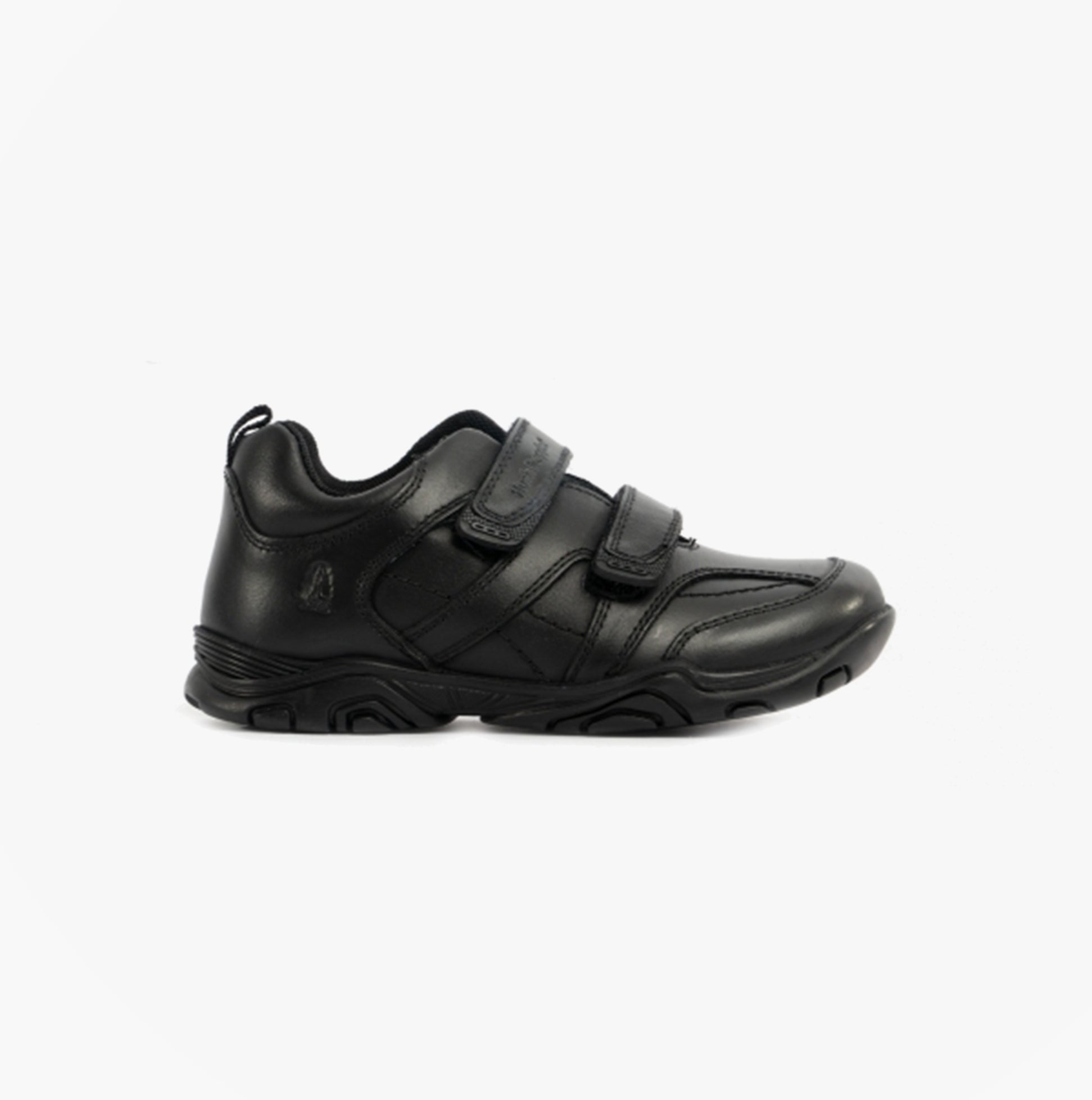 Hush Puppies LEVI INFANT Boys Leather School Shoes Black