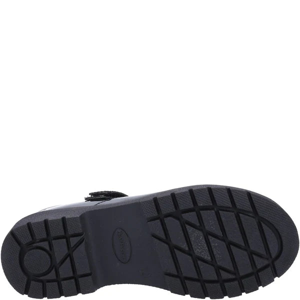 Hush Puppies TALLY Girls School Shoes Black Patent