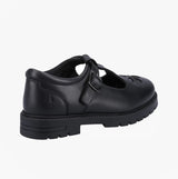 Hush Puppies FIONA Girls Leather School Shoes Black