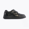 Hush Puppies RYAN Boys Leather School Shoes Black