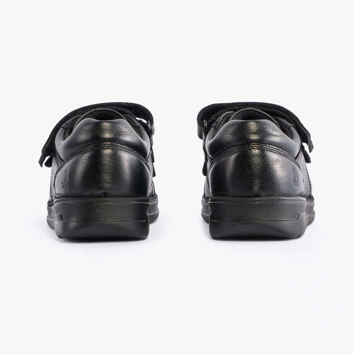 Hush Puppies RYAN Boys Leather School Shoes Black