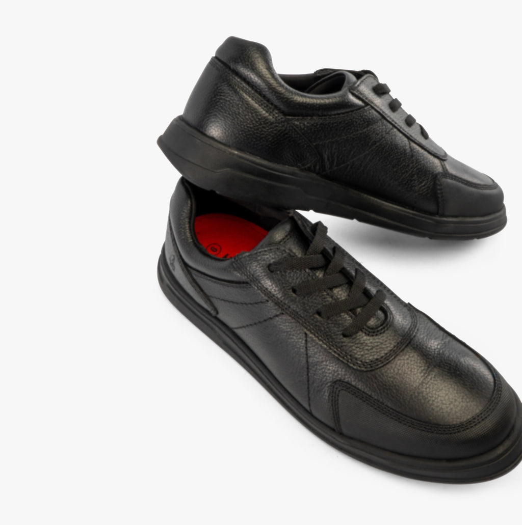 Hush Puppies ROBERT SNR Boys Shoes Black