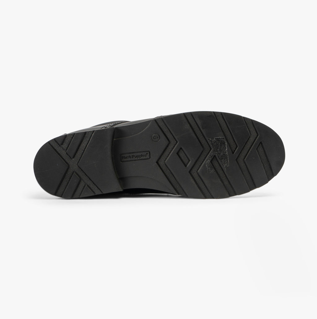 Hush Puppies JACOB SNR Boys Shoes Black