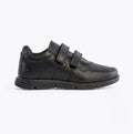 Hush Puppies LUCAS Boys Leather School Shoes Black