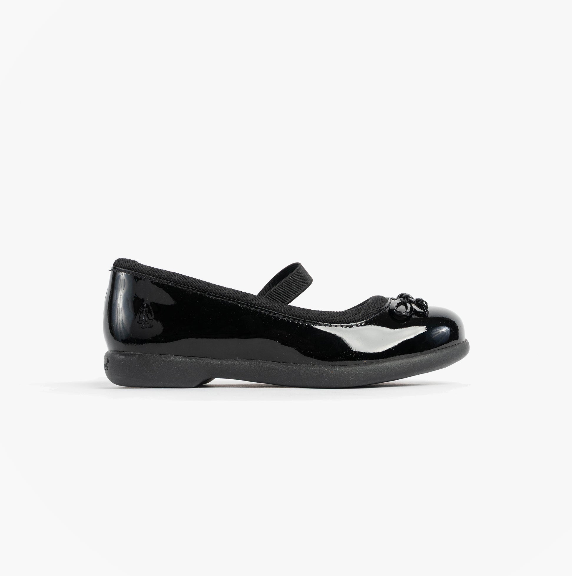 Hush Puppies BETTY PATENT JNR Girls Shoes Black