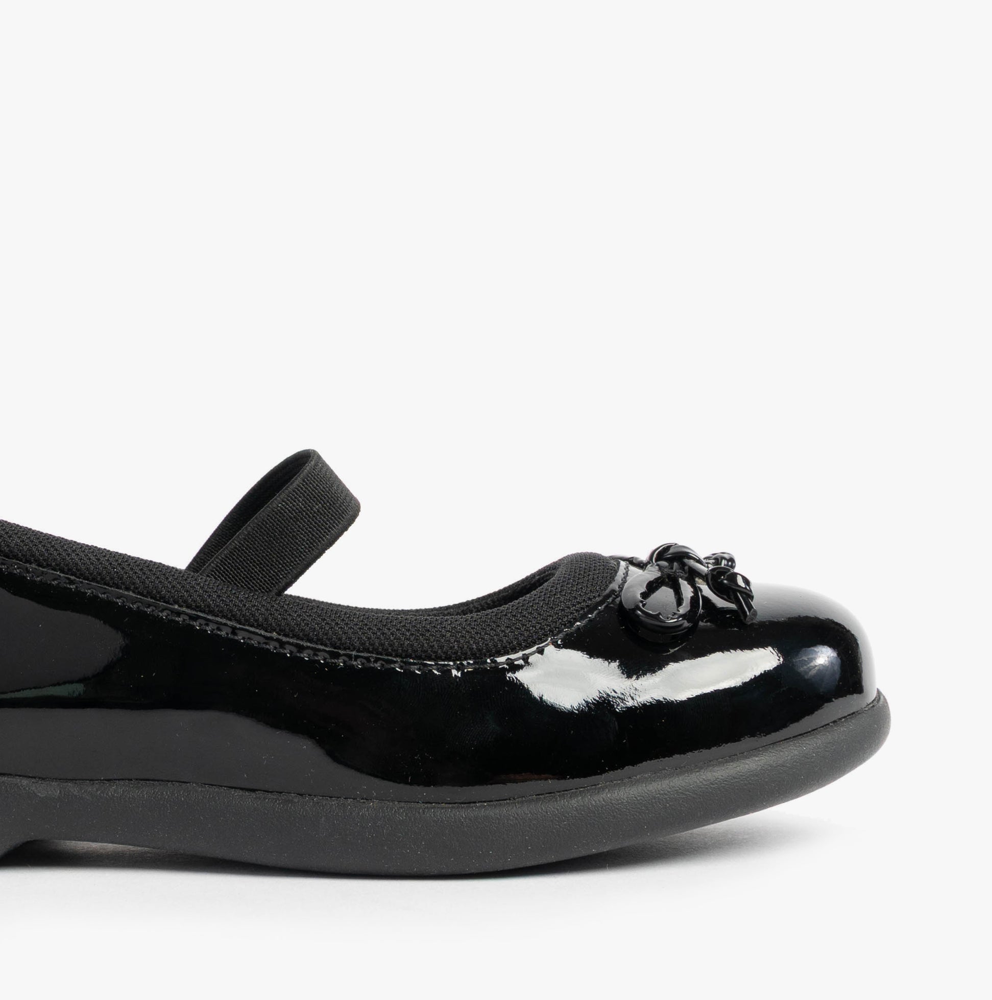 Hush Puppies BETTY PATENT JNR Girls Shoes Black