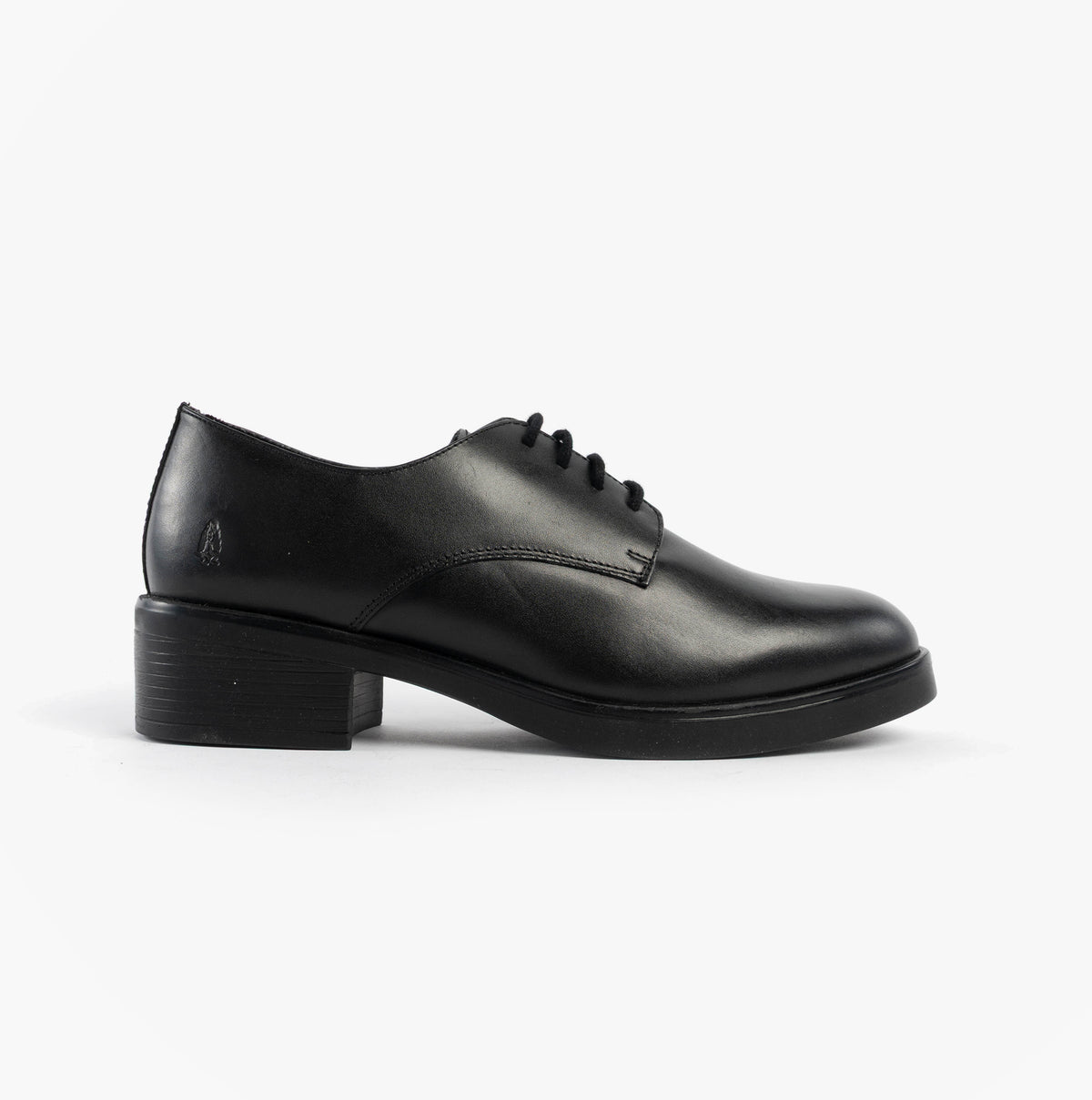 Hush Puppies ANASTASIA Girls Leather School Shoes Black