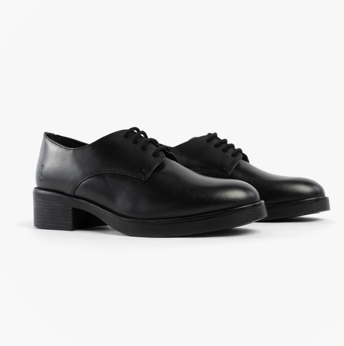 Hush Puppies ANASTASIA Girls Leather School Shoes Black