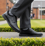 Hush Puppies TOMMY Boys Leather School Shoes Black