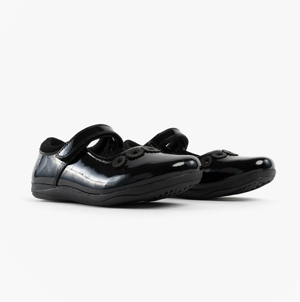 Hush Puppies CHRISTINA PATENT JUNIOR Girls Shoes Black