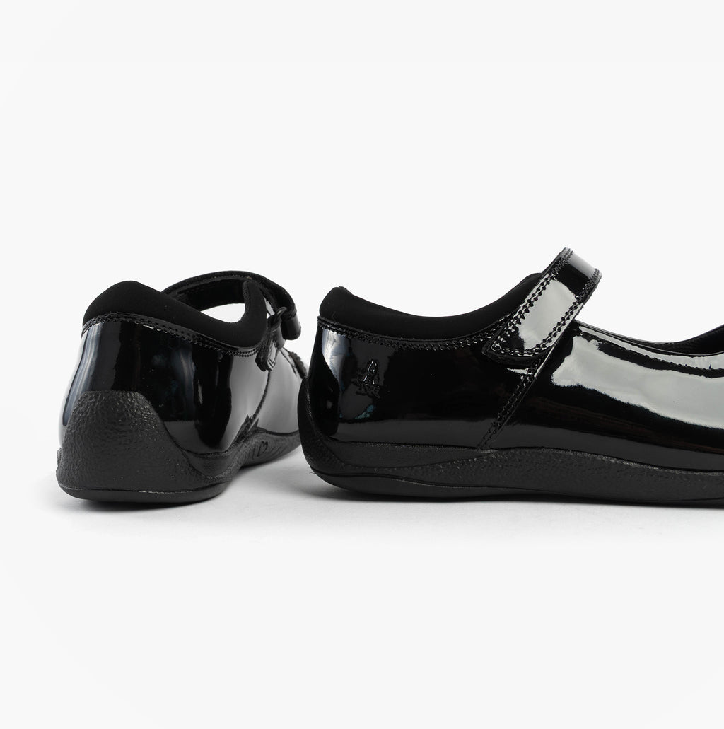 Hush Puppies CHRISTINA PATENT JUNIOR Girls Shoes Black