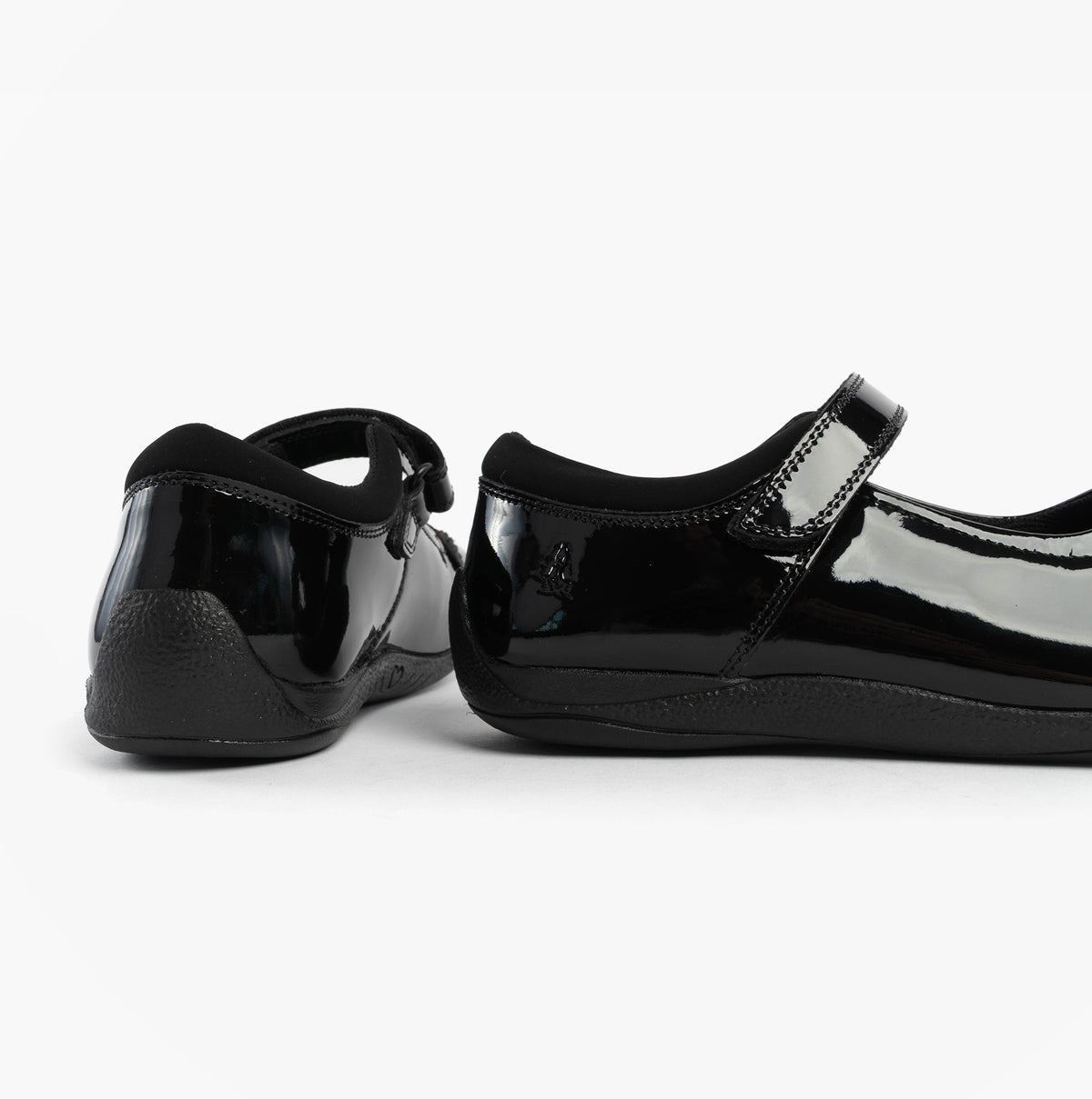 Hush Puppies CHRISTINA PATENT JUNIOR Girls Shoes Black