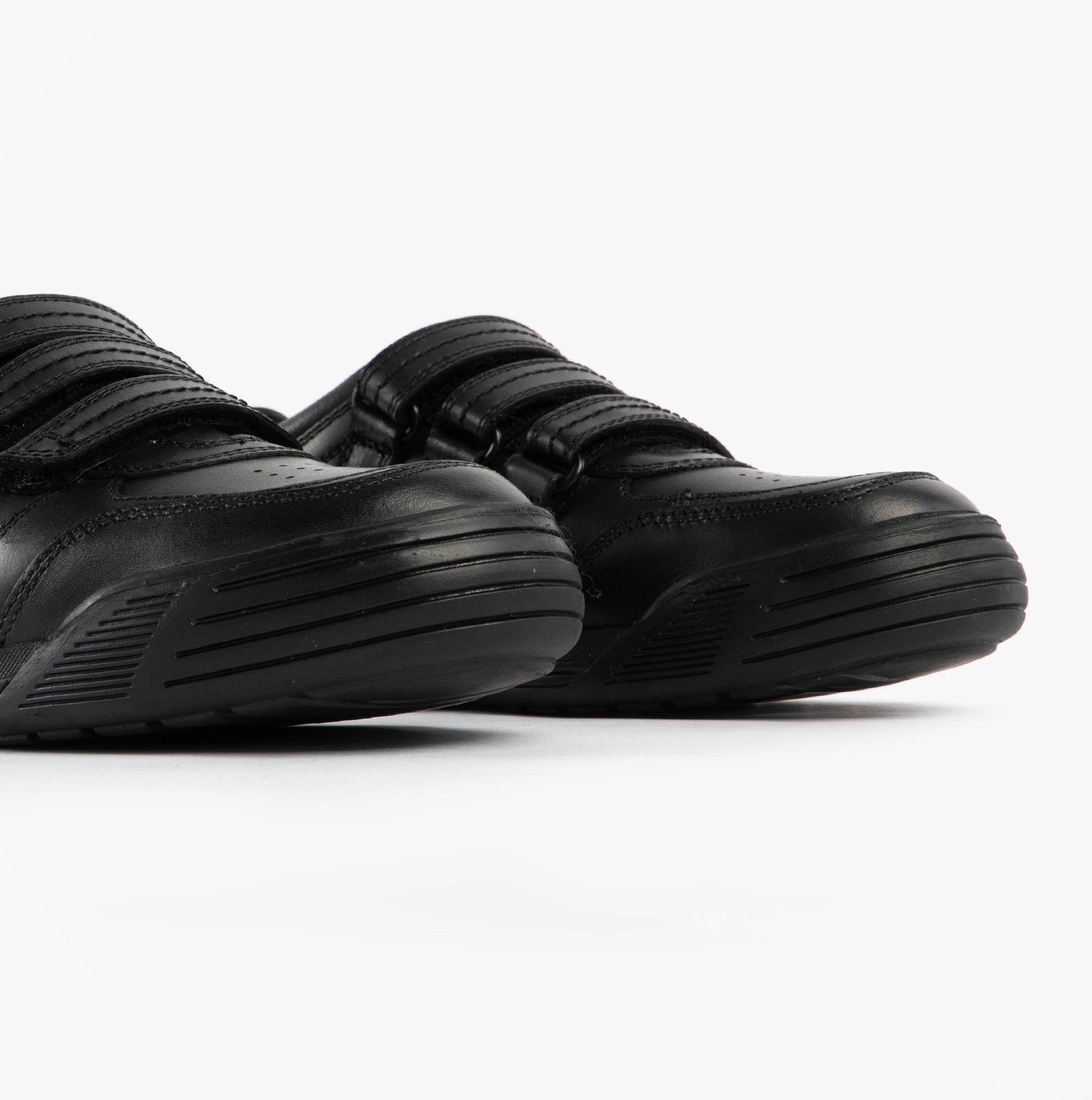 Hush Puppies SCOTT Boys Leather School Shoes Black