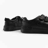 Hush Puppies SCOTT Boys Leather School Shoes Black