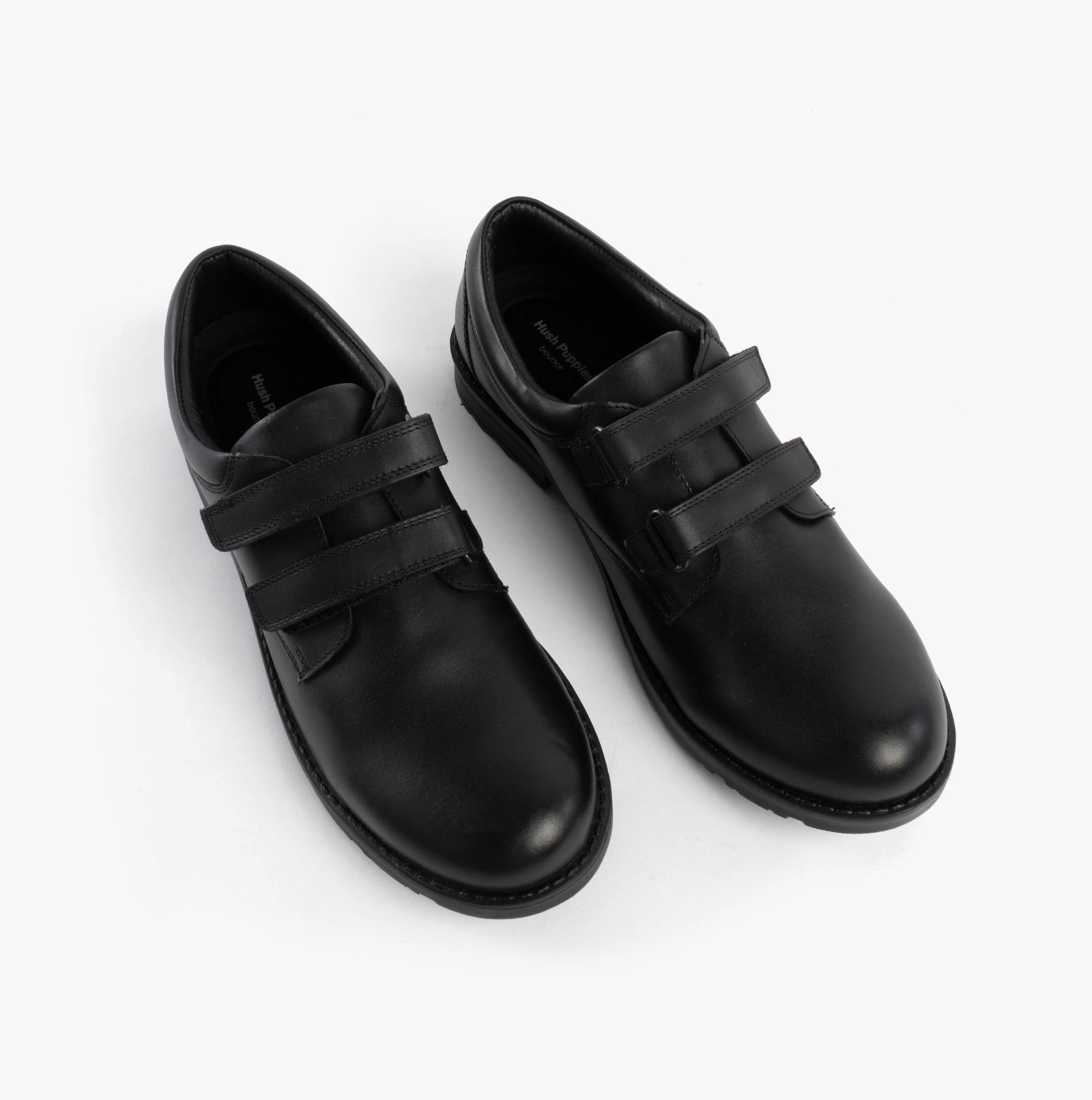 Hush Puppies BARRY Boys School Shoes Black