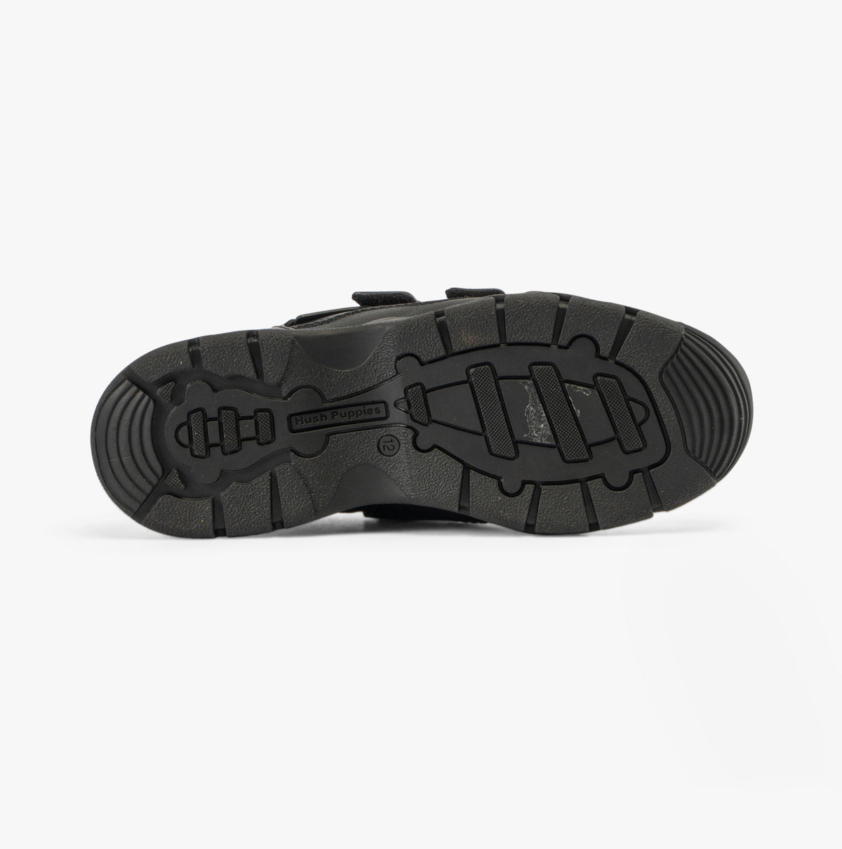Hush Puppies TROY Boys Leather School Shoes Black