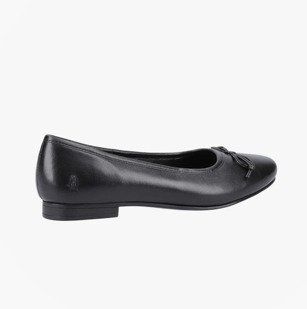 Hush Puppies EVIE Girls Leather School Shoes Black