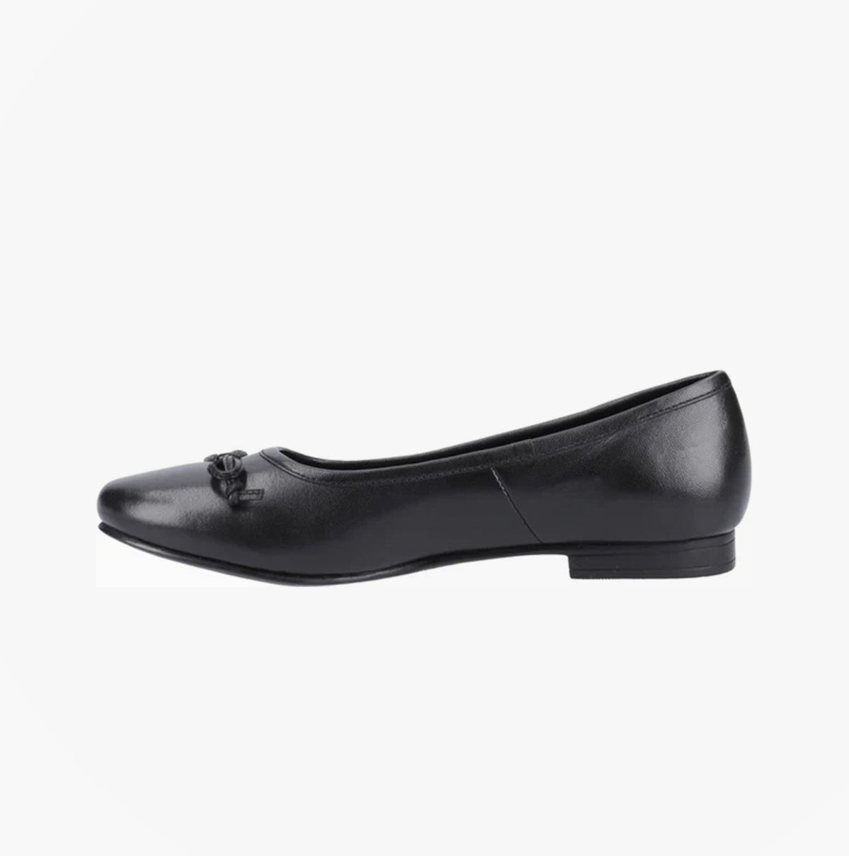 Hush Puppies EVIE Girls Leather School Shoes Black