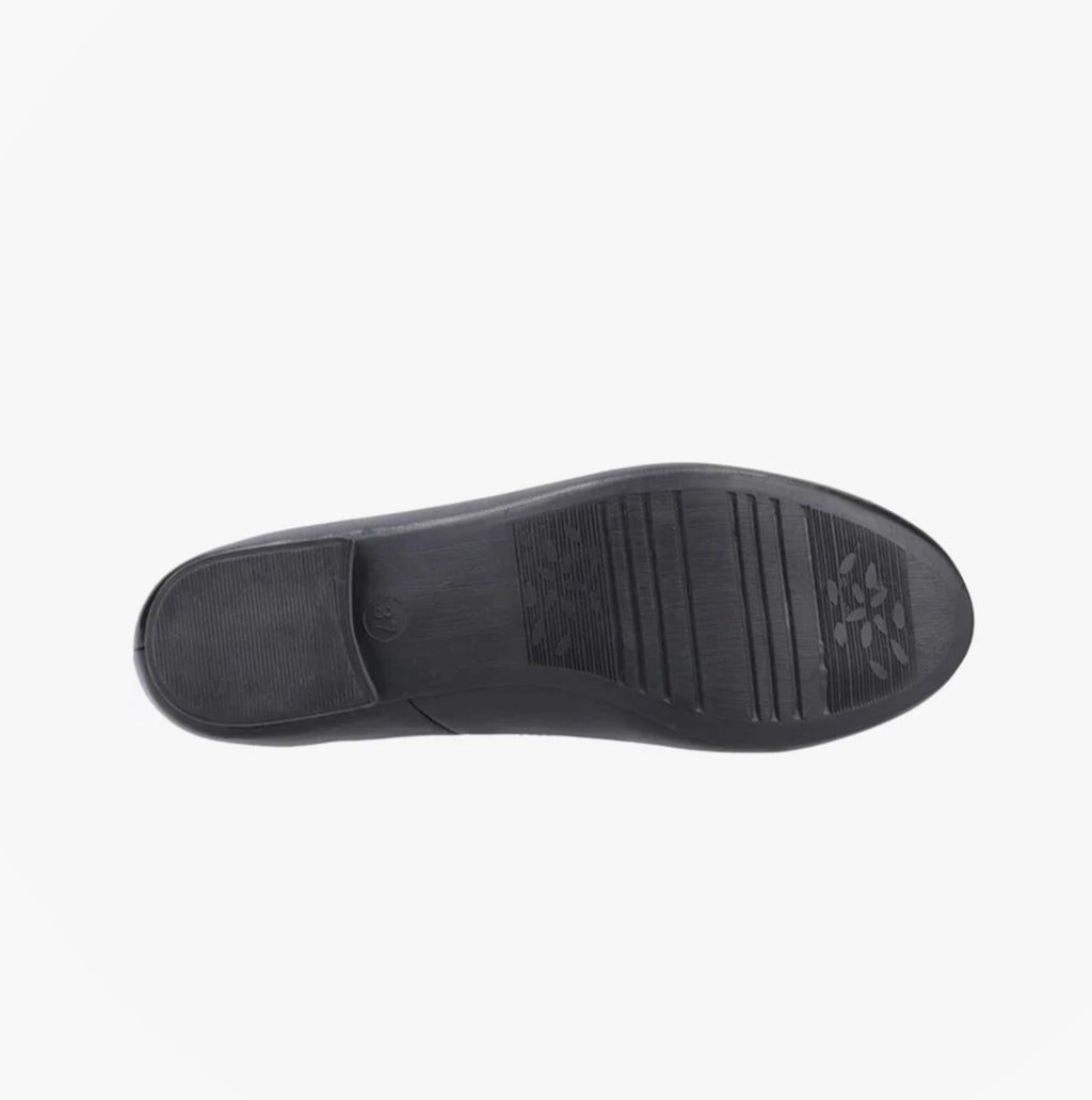 Hush Puppies EVIE Girls Leather School Shoes Black