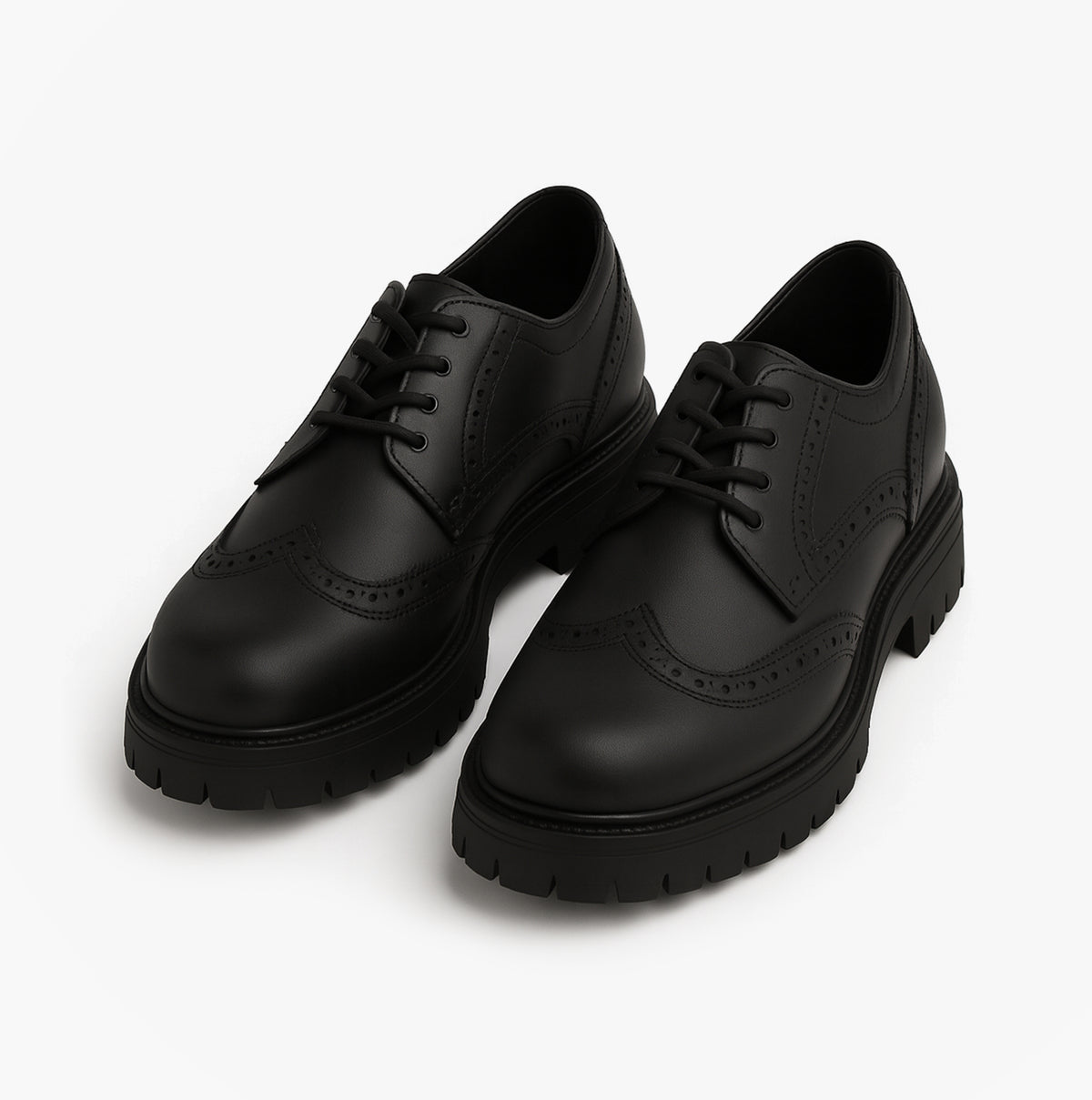 Hush Puppies MAXINE Girls Leather School Shoes Black