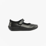 Hush Puppies AMBER Senior Girls School Shoes Black