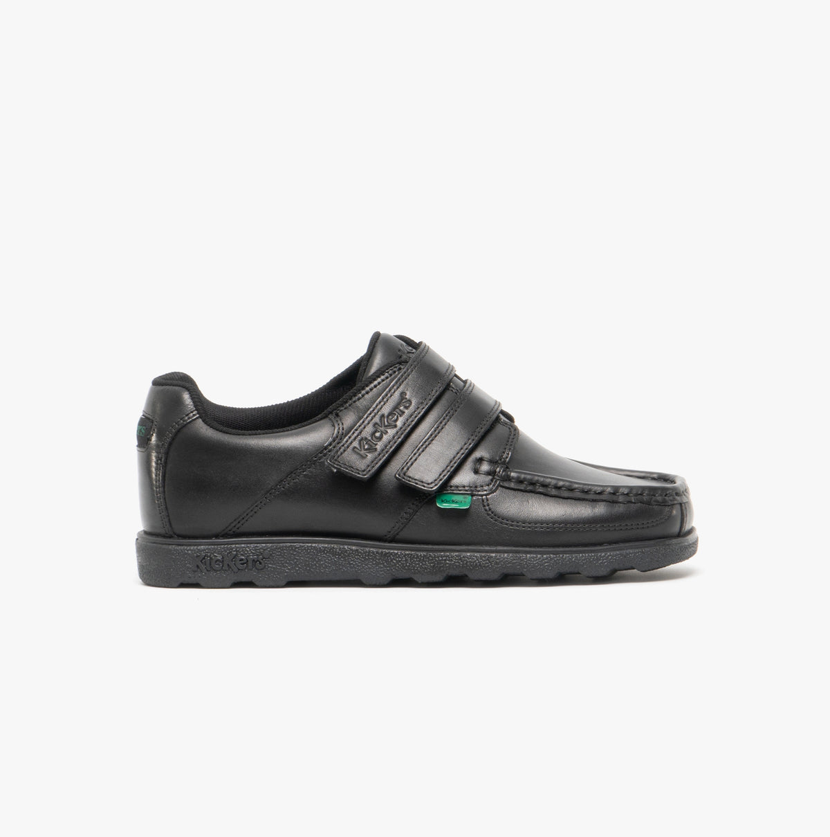 Kickers 114238 FRAGMA STRAP Boys School Shoes Black
