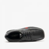 Kickers 114243 FRAGMA LACE 4 EYE Boys School Shoes Black
