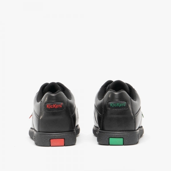 Kickers 114237 FRAGMA LACE 4 EYE Boys School Shoes Black