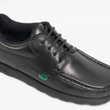 Kickers 114243 FRAGMA LACE 4 EYE Boys School Shoes Black