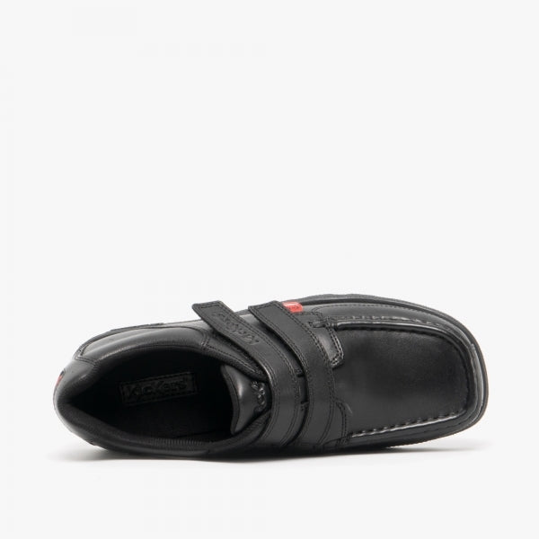 Kickers 114244 FRAGMA STRAP Boys School Shoes Black