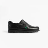 Kickers 114245 FRAGMA SLIP Boys School Shoes Black
