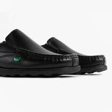Kickers 114245 FRAGMA SLIP Boys School Shoes Black