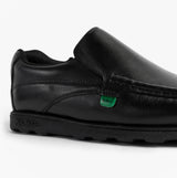 Kickers 114245 FRAGMA SLIP Boys School Shoes Black