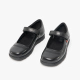 Kickers FRAGMA POP Girls School Shoes Black