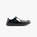 Kickers 116227 PLUNK MJ Girls School Shoes Black Patent